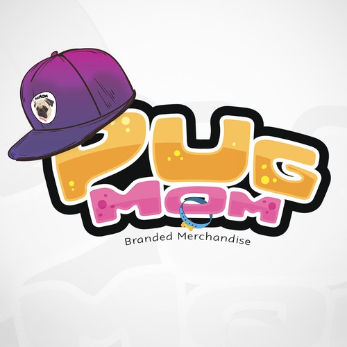 Pug Mom Logo Design