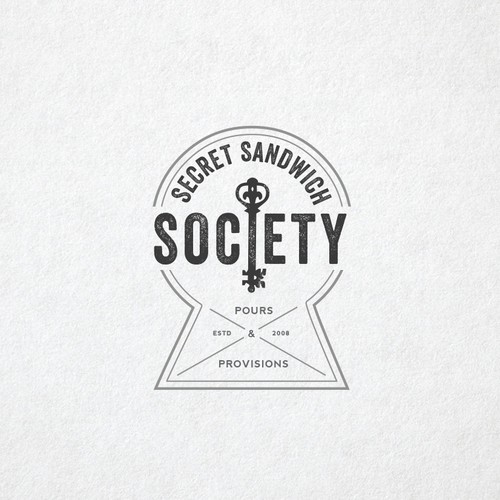 Logo design for "Secret Sandwich Society"