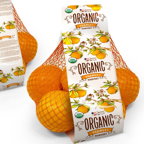 Oranges bag label