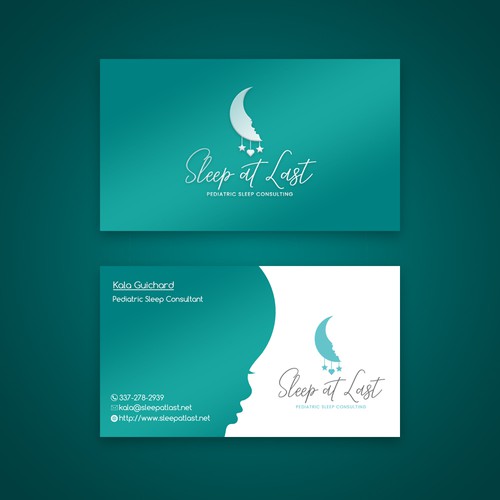 Business card concept for sleep consultant
