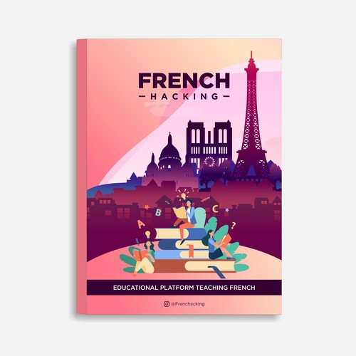 Book Cover Design/Concept for Educational French