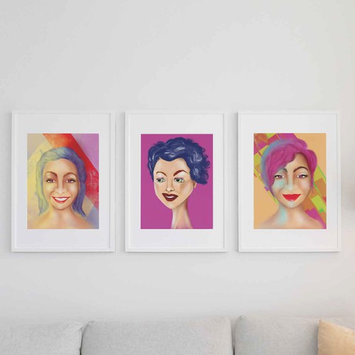 Trio of portraits 