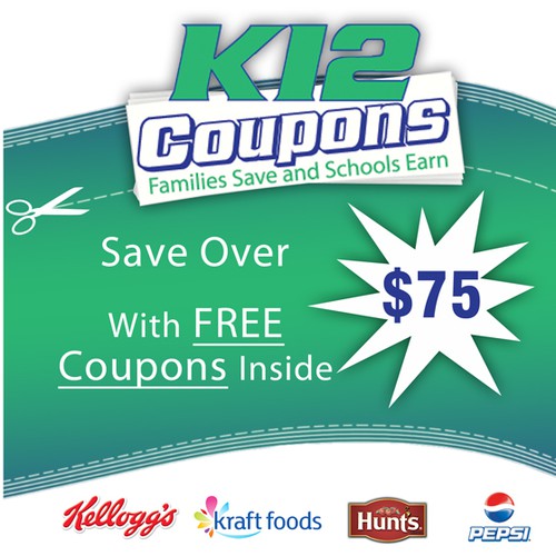 Create the next book cover for K12 Coupons