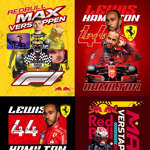 Artwork Design for F1 racers