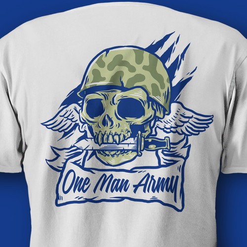 Skull illustration for One Man Army