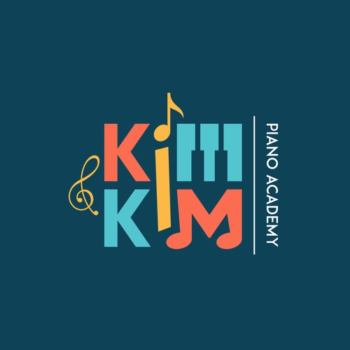Kim & Kim Piano Academy Logo Concept