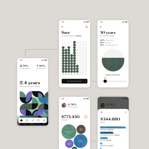 Modern & Minimalist Financial App