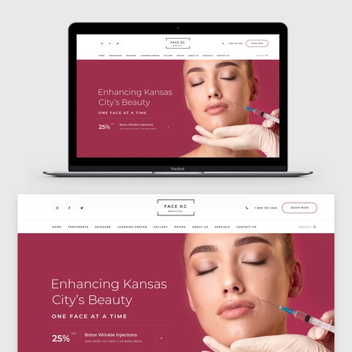 Website design for a Beauty Salon