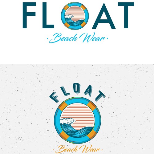 Float logo concept for Beach Wear