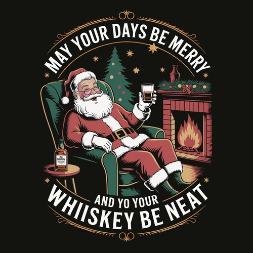 Vintage Christmas Design Customizable for Your Product (This Design Is Available For Sale) 