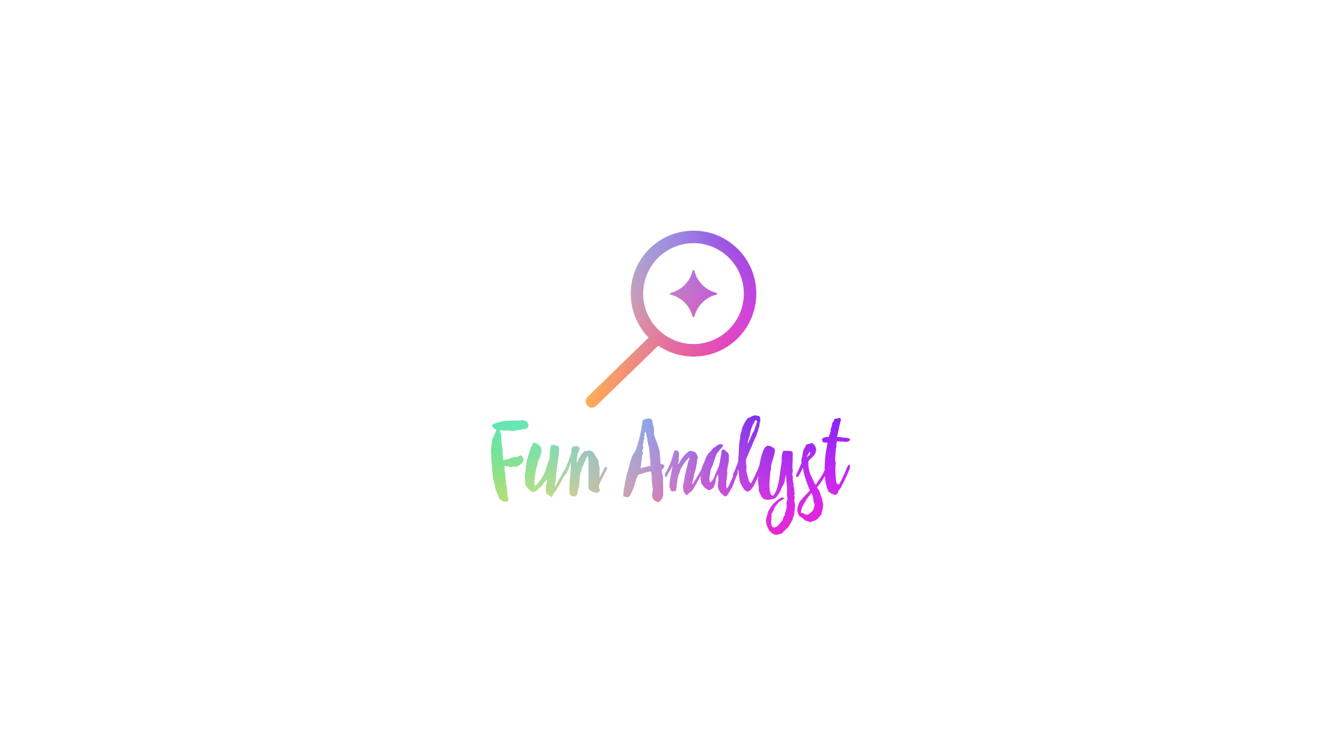 Create a fun and whimsical logo for Fun Analyst!