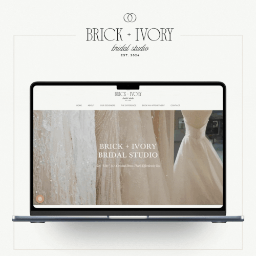 Brick & Ivory Bridal Website