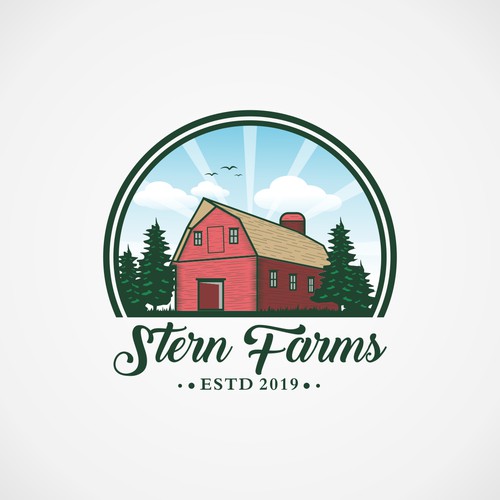 Bold LOgo concept for  sternfarms cbd.