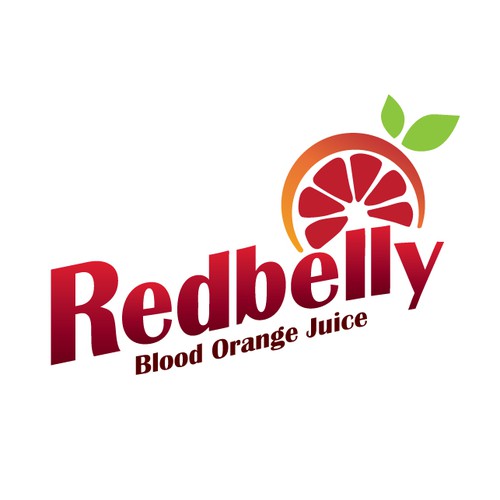 Logo for blood orange juice products