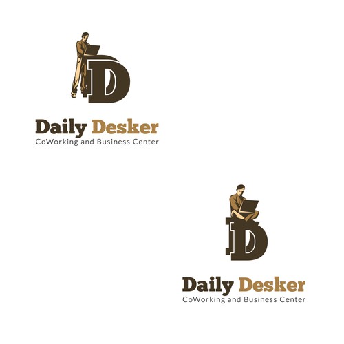 Daily desker concept logo