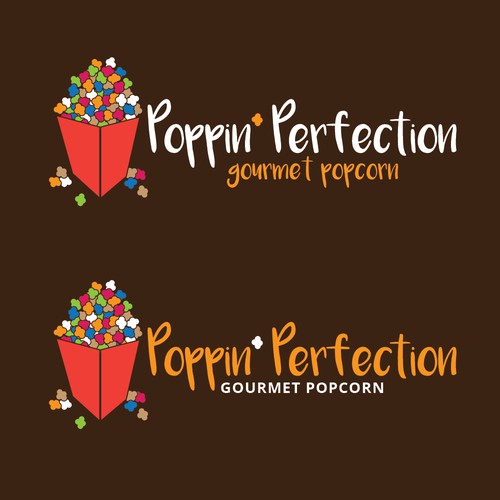 Logo for a company selling gourmet Popcorn 