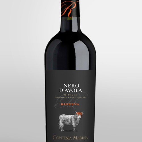 Nero d'Avola Wine Label