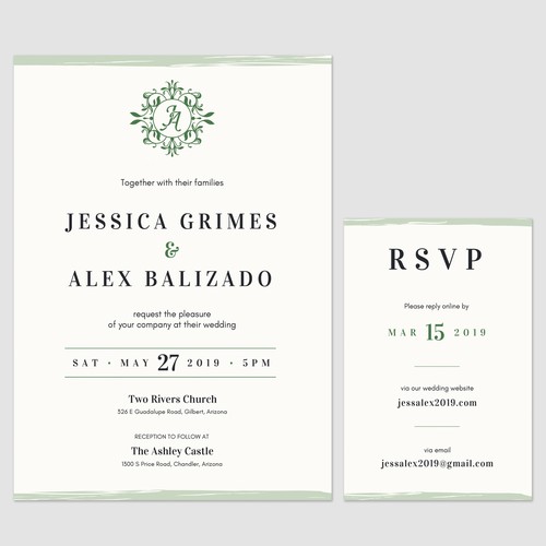 Elegant Wedding Invitation