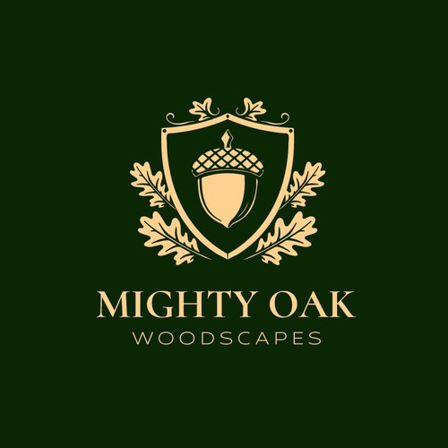 Mighty Oak Woodscapes Logo design