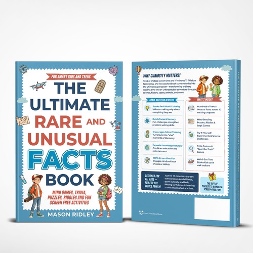 Bold cover design for Kids' Screen Free Activities Book 