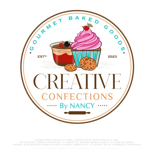 Bold Logo For Gourmet Baked Goods