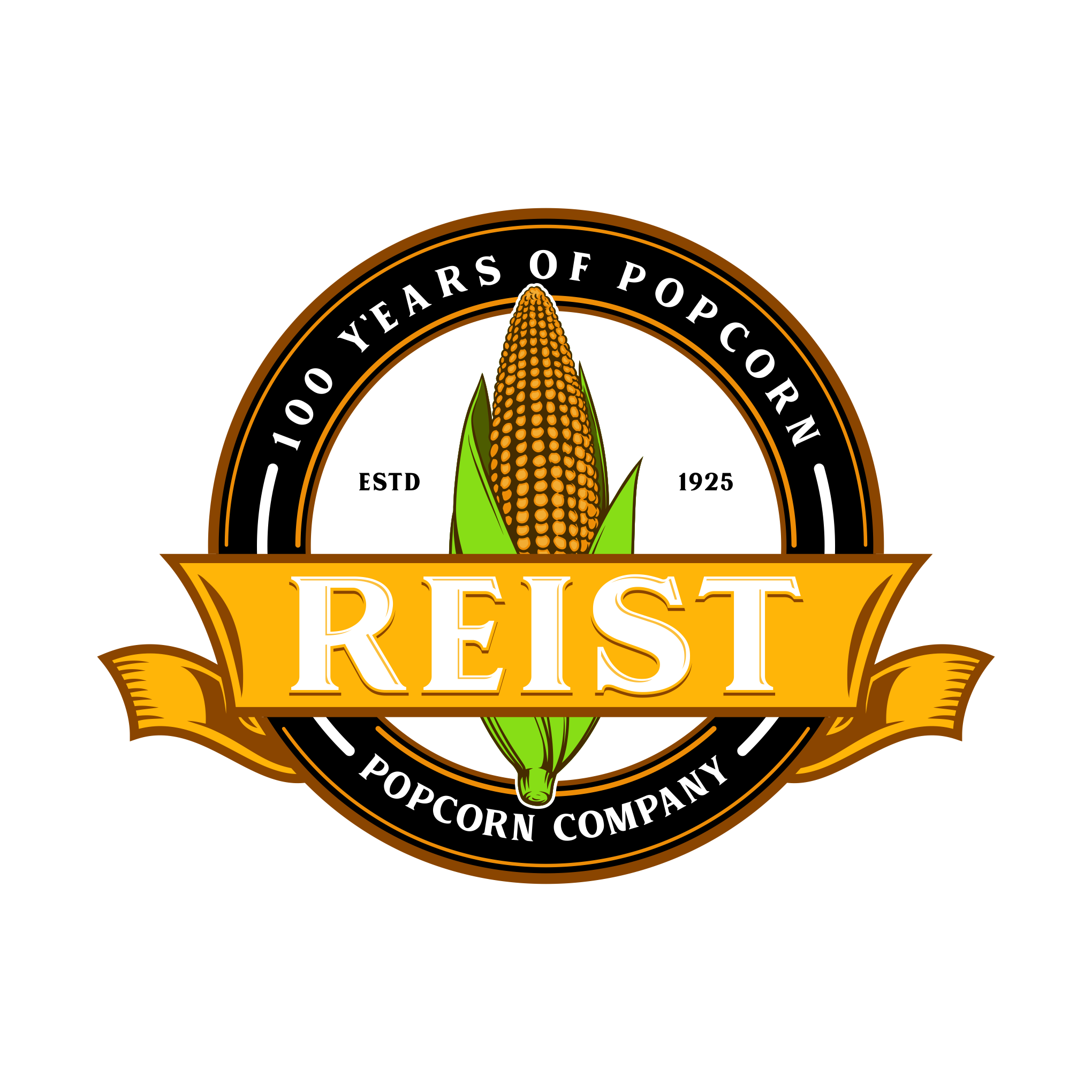 Craft a Timeless Logo for Our 100-Year Popcorn Legacy