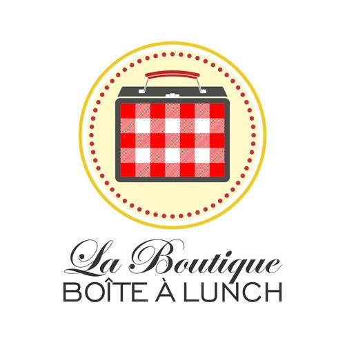 Create a logo for the store La boutique boîte à lunch (lunch box store)