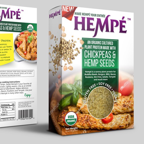 Organic Hemp Food Packaging Design