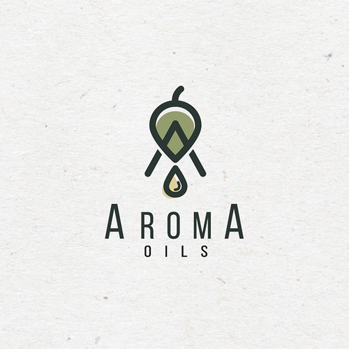 Clean and Sleek Logo concept for a essential oil brand.