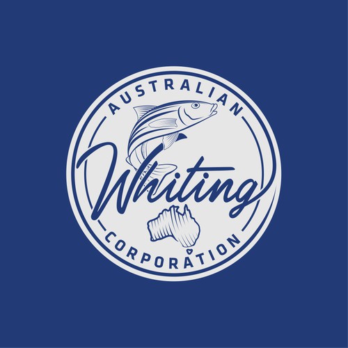 Australian Whiting Seafood Packaging Logo