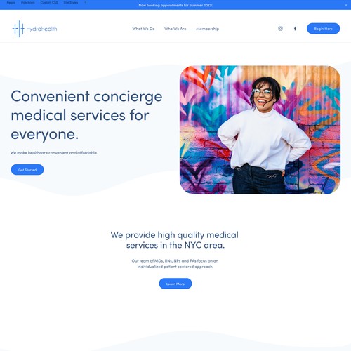 Website Design for Medical IV Services