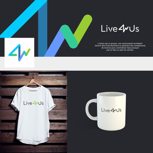 Logo pour la communauté "Live4us"