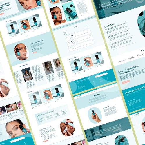 Eyelash Glue Website Shopify Design and Development