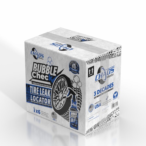 Chaos Moto - Bubble Check Cardboard box