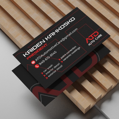 ATD Auto Care Bussines Card Design