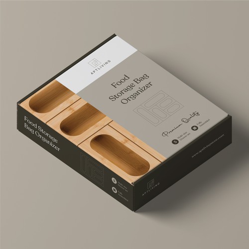 Packaging Design for Food Storage Bag Organizer