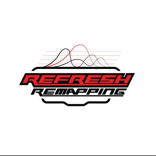 “Refresh Remapping” Logo — Automotive Tuning & Performance Design