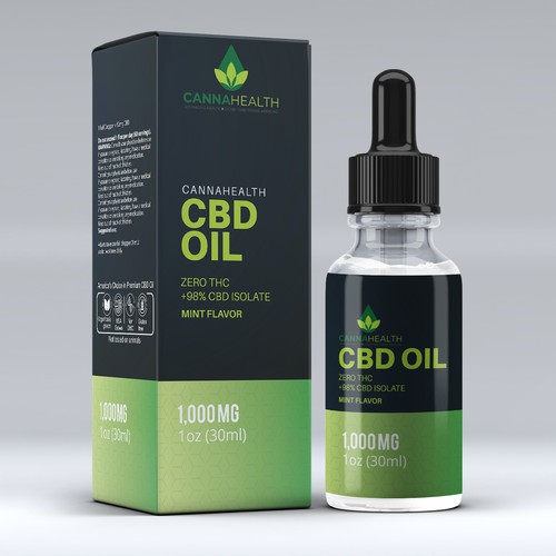 Modern & Bold CBD  box & Label  design