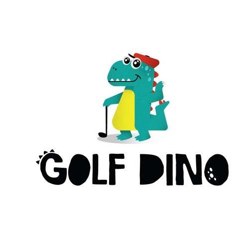 logo concept for golf Dino