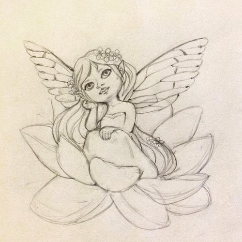 Fairy tattoo design