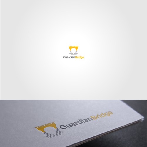 Negative Space design for Guardian Bridge Logo