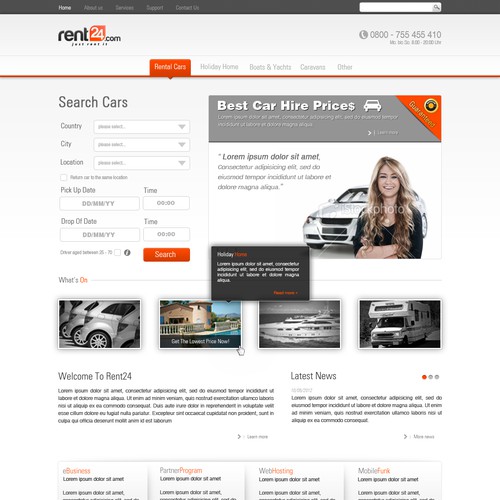 Rent24.com needs a new website design