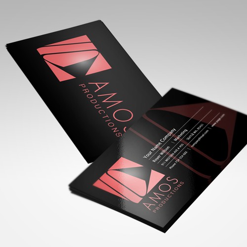 Logo & Business Cards Design for AMOS Productions