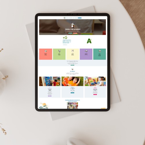 Website Design for Panda Cub Academy