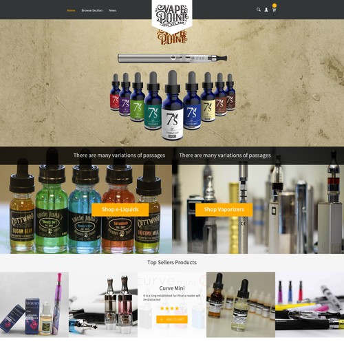 Vape Point Shop & Bar WEB design