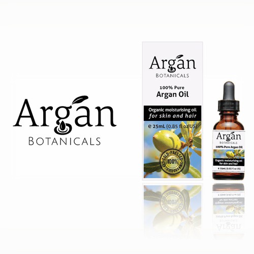 Logo and Packaging Design for Argan Oil Brand