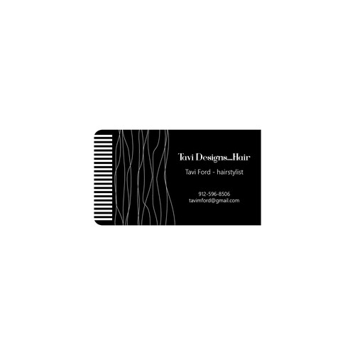 Hairstylist business card