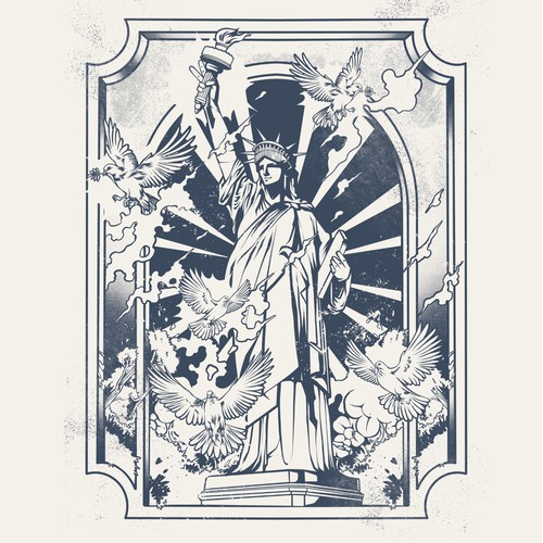 Poster Peace Liberty