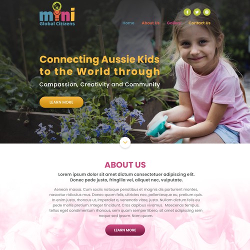 Homepage for Mini Global Citizens