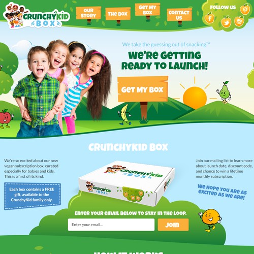 Website for Upbeat and Health Conscious Vegan Kids